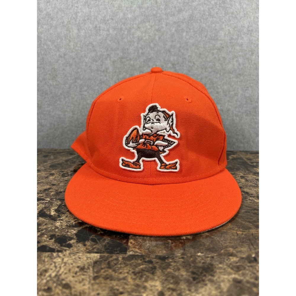 Vintage New Era 9FIFTY NFL Cleveland Browns Snapback Hat Mens One Size Orange